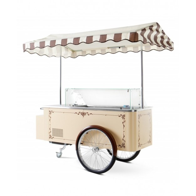 Vitrine à creme glacée carrettino 6