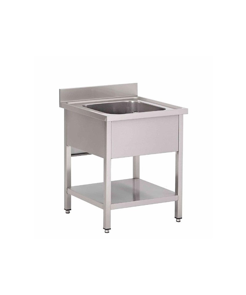 Table de Travail en Inox avec Dosseret et Etagère Gamme 800 - Distform