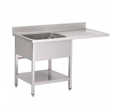 Plonge inox avec étagère basse et emplacement lave-vaisselle Gastro M Plonge inox avec étagère basse et emplacement lave-vaisselle Gastro M