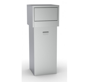 Poubelle en acier inox 80l