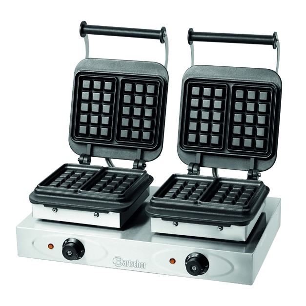 Gaufrier professionnel double Bartscher 4 gaufres