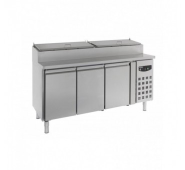 Saladette 3 portes 8x1/3gn récipient Saladette 3 portes 8x1/3gn récipient