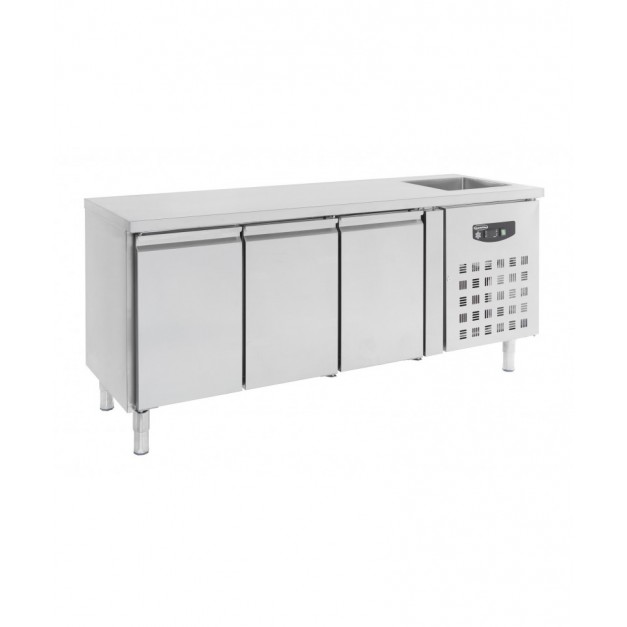 700 table réfrigérée plonge 3 portes
