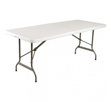 Table pliable au centre Bolero blanche 1829mm Table pliable au centre Bolero blanche 1829mm