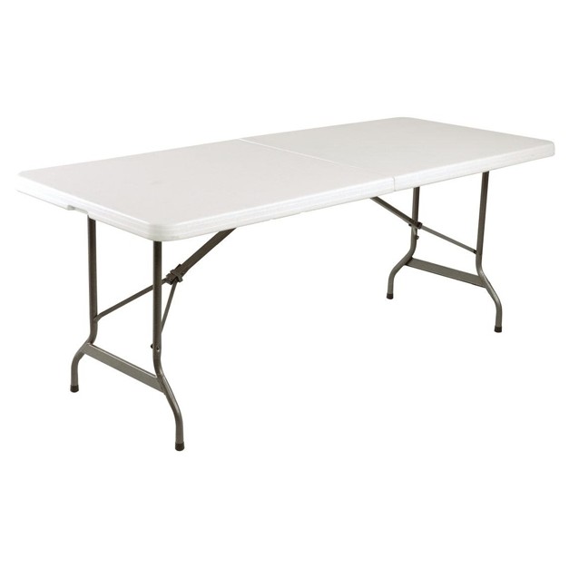 Table pliable au centre Bolero blanche 1829mm
