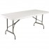 Table pliable au centre Bolero blanche 1829mm