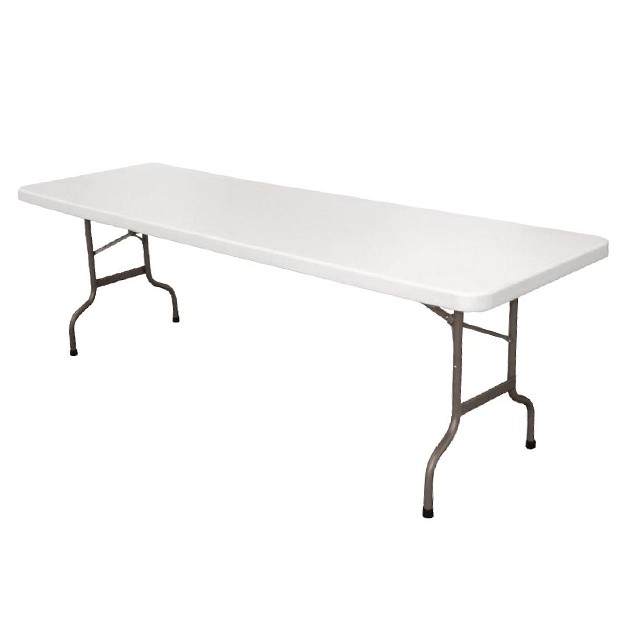 Table pliable au centre Bolero blanche 2430mm