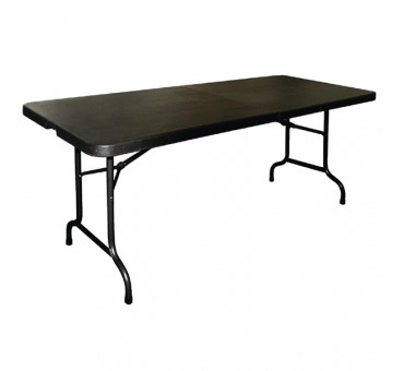 Table pliable au centre Bolero noire 1829mm Table pliable au centre Bolero noire 1829mm