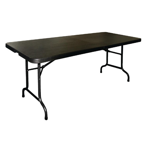 Table pliable au centre Bolero noire 1829mm