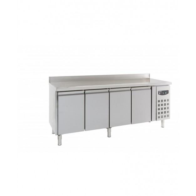Table réfrigérée bord relevé 4 portes