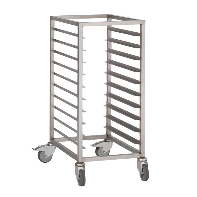 Chariot à glissières inox Gastro M GN 1/1 10 niveaux