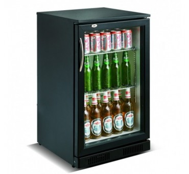 Arrière bar réfrigérée noir 1 porte Arrière bar réfrigérée noir 1 porte