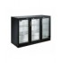 Arrière bar réfrigérée noir 3 portes