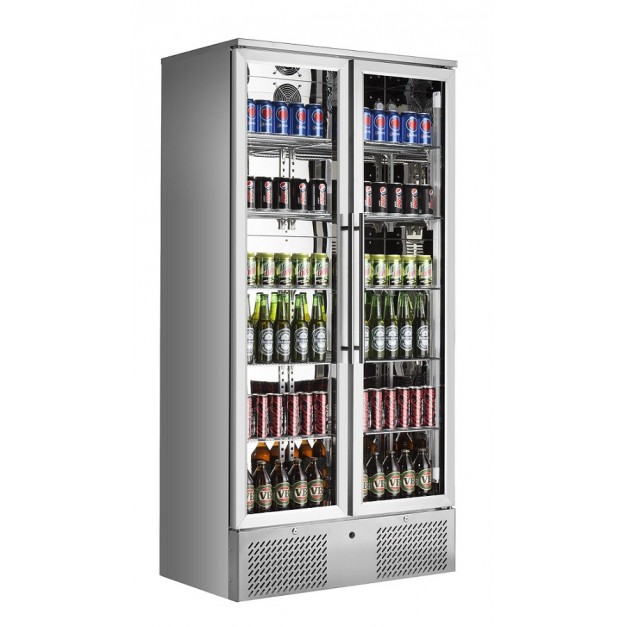 Réfrigérateur de bar haute 458 l inox