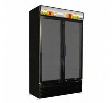 Réfrigérateur 2 portes en verre bez-780 gd noir Réfrigérateur 2 portes en verre bez-780 gd noir