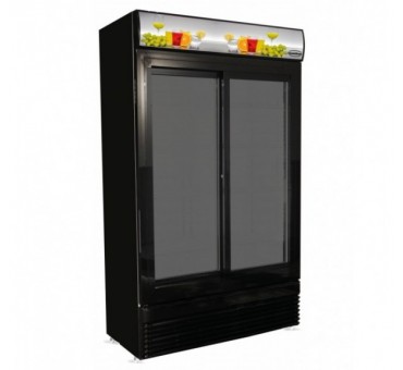 Réfrigérateur avec portes coulissantes en verres bez-780 sl noir Réfrigérateur avec portes coulissantes en verres bez-780 sl noir