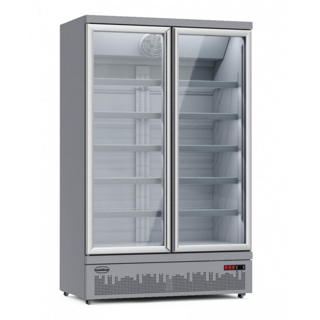 Réfrigérateur 2 portes en verre jde-1000r