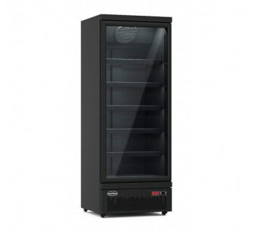 Armoire vitrée réfrigérée 1 porte en verre noir jde-600r bl Armoire vitrée réfrigérée 1 porte en verre noir jde-600r bl