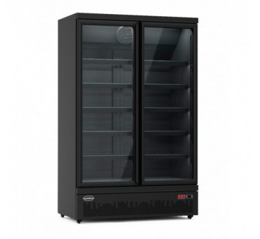 Congélateur 2 portes en verre noir jde-1000f bl Congélateur 2 portes en verre noir jde-1000f bl