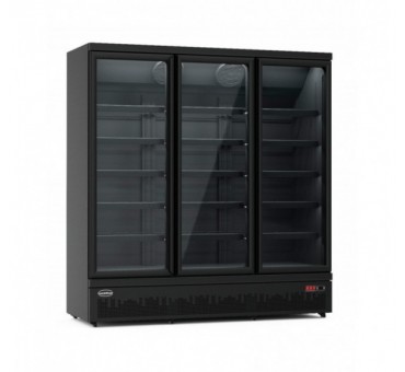 Congélateur 3 portes en verre noir jde-1530f bl Congélateur 3 portes en verre noir jde-1530f bl