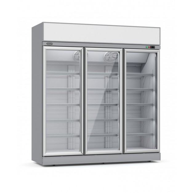Armoire vitrée réfrigérée 3 portes en verre ins-1530r