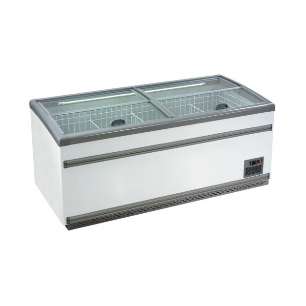 Congélateur bahut pour supermarché blanc 2100