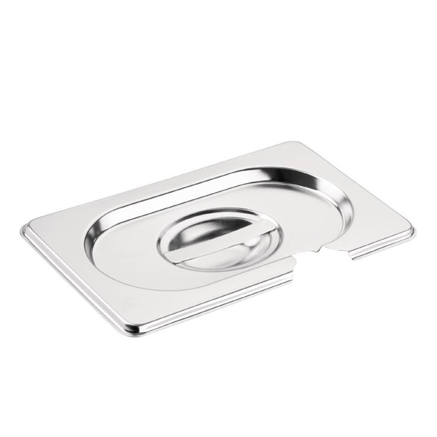 Couvercle inox GN avec encoche