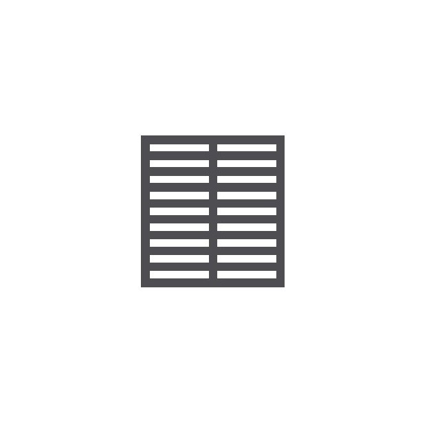 Grille gauche/droit blanc