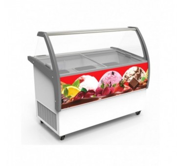Vitrine à creme glacée curacao 10x5 ltr Vitrine à creme glacée curacao 10x5 ltr