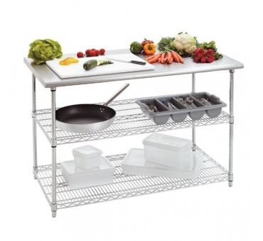 Table de travail inox sans dosseret 1,30 mètre bartscher Table de travail inox sans dosseret 1,30 mètre bartscher