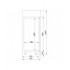 Armoire négative en acier inox mono block 1400 ltr