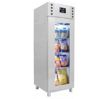 Réfrigérateur en acier inox porte en verre mono block 700 ltr Réfrigérateur en acier inox porte en verre mono block 700 ltr