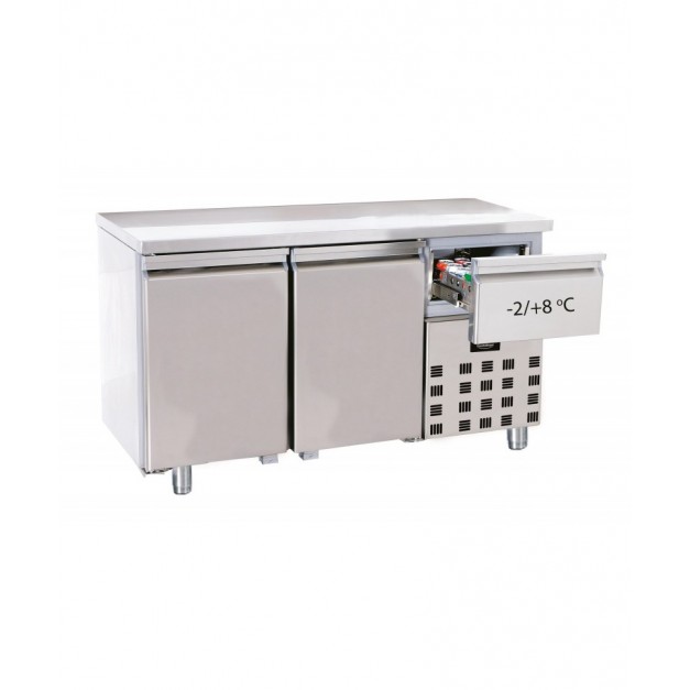 700 table réfrigérée 2 portes