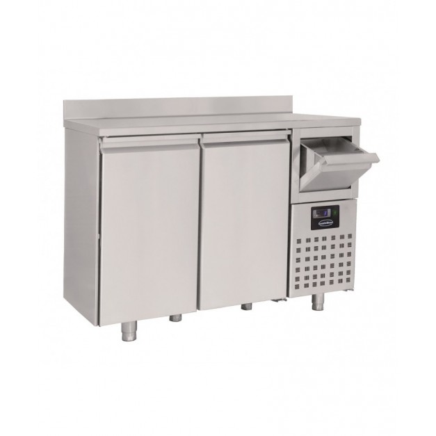 600 table réfrigérée 2 portes  avec tiroir pour café