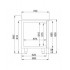 700 table réfrigérée bord relevé 2 portes mono block