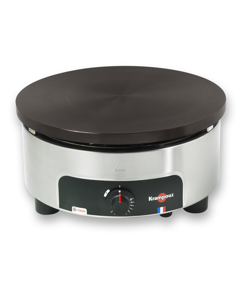Crêpière billig à gaz professionnelle 2 plaques châssis carré 2x5500 w - diamètre 40 cm - Krampouz - CRCH8MA-KR - Stock-Direct CHR