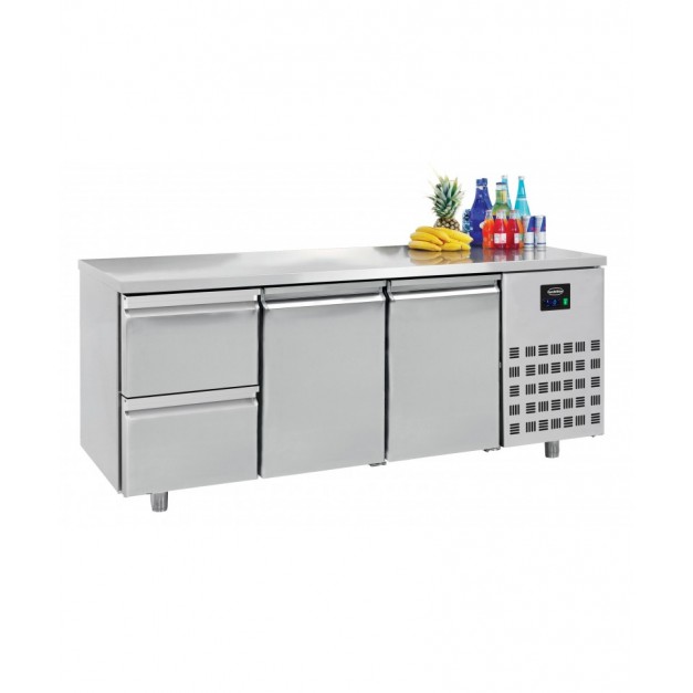 700 table réfrigérée 2 portes 2 tiroirs