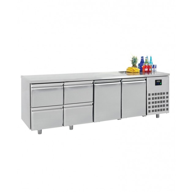700 table réfrigérée 2 portes 4 tiroirs