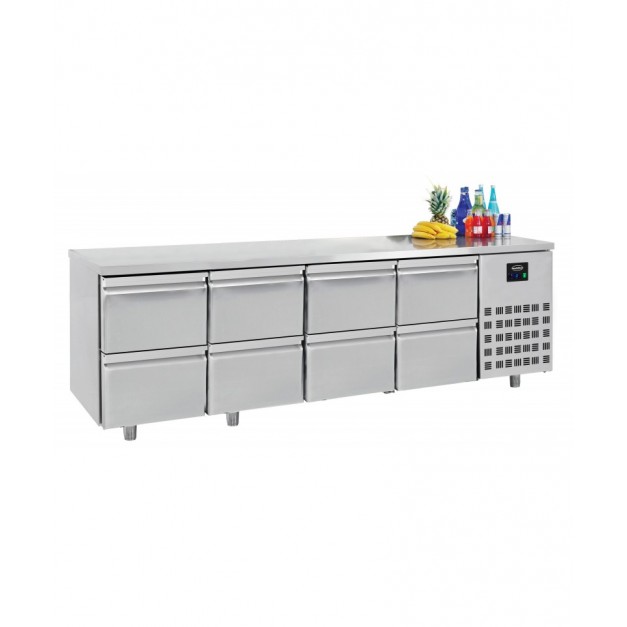 700 table réfrigérée 8 tiroirs