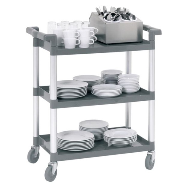 Chariot de service ou de transport ""Adjutant"" avec 3 plateaux Bartscher