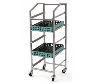 Trolley pour paniers de lavage 500x500 Trolley pour paniers de lavage 500x500