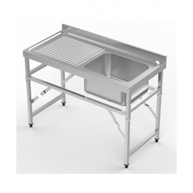 600 bloc-évier étagère pliante 1200 1r