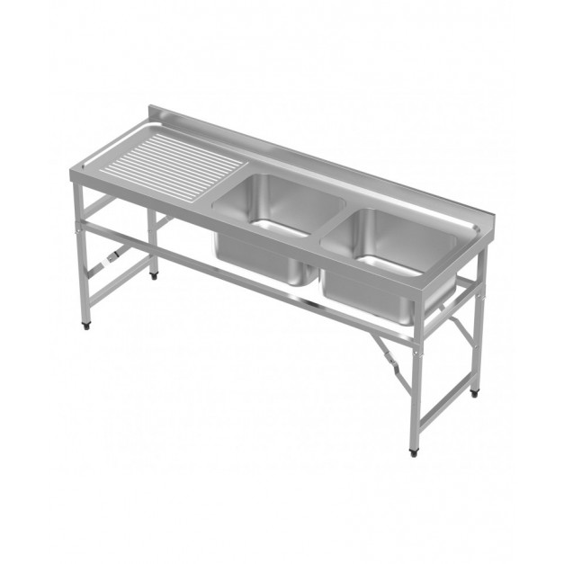 600 bloc-évier étagère pliante 1800 2r