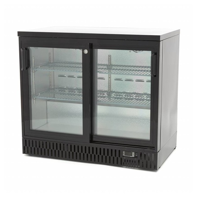 Réfrigérateur à boissons - 2 portes coulissantes - 4 étagères réglables