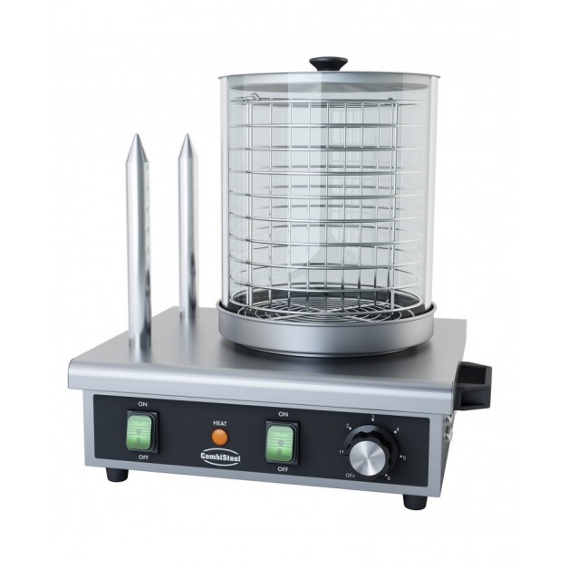 Machine à hot dog avec 2 plots