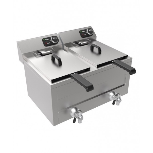 Friteuse posable électrique 2x8l 2x3kw