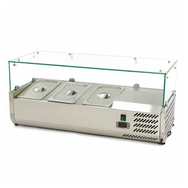 Saladette de comptoir réfrigérée 3 x 1/3 GN