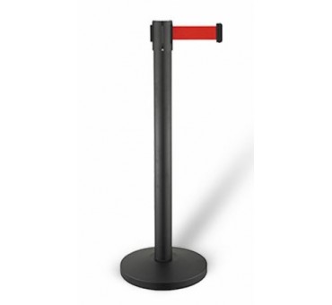 Poteaux de guidage barrière noir set/2 Poteaux de guidage barrière noir set/2