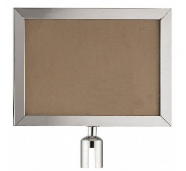 Carte info A4 cadre en acier inox pour 7522.0005 Carte info A4 cadre en acier inox pour 7522.0005
