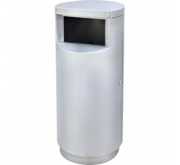 Poubelle 40l en acier inox